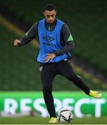 10 November 2021; Adam Idah during a Republic of Ireland training session at the Aviva Stadium in Dublin. Photo by Stephen McCarthy/Sportsfile