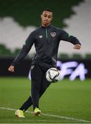 10 November 2021; Adam Idah during a Republic of Ireland training session at the Aviva Stadium in Dublin. Photo by Stephen McCarthy/Sportsfile