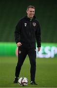 10 November 2021; Damien Doyle, head of athletic performance, during a Republic of Ireland training session at the Aviva Stadium in Dublin. Photo by Stephen McCarthy/Sportsfile