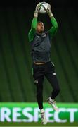 10 November 2021; Goalkeeper Gavin Bazunu during a Republic of Ireland training session at the Aviva Stadium in Dublin. Photo by Stephen McCarthy/Sportsfile