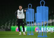 10 November 2021; Alan Browne during a Republic of Ireland training session at the Aviva Stadium in Dublin. Photo by Stephen McCarthy/Sportsfile