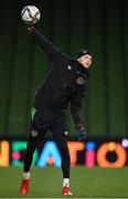 10 November 2021; Goalkeeper Caoimhin Kelleher during a Republic of Ireland training session at the Aviva Stadium in Dublin. Photo by Stephen McCarthy/Sportsfile