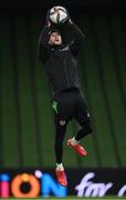 10 November 2021; Goalkeeper Caoimhin Kelleher during a Republic of Ireland training session at the Aviva Stadium in Dublin. Photo by Stephen McCarthy/Sportsfile