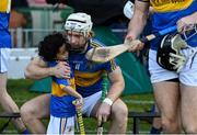 24 October 2021; Cian Lynch of Patrickswell with mascot Fionn Carey before the Limerick County Senior Club Hurling Championship Final match between Kilmallock and Patrickswell at TUS Gaelic Grounds in Limerick. Photo by Piaras Ó Mídheach/Sportsfile