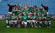 11 November 2021; The Ireland team before the Ireland women's captain's run at RDS Arena in Dublin. Photo by Harry Murphy/Sportsfile
