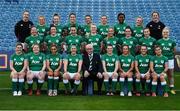 11 November 2021; The Ireland team, with IRFU President Des Kavanagh, before the Ireland women's captain's run at RDS Arena in Dublin. Photo by Harry Murphy/Sportsfile