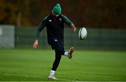 10 November 2021; Harry Byrne during Ireland rugby squad training at Carton House in Maynooth, Kildare. Photo by Brendan Moran/Sportsfile