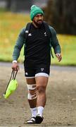 10 November 2021; Bundee Aki arrives for Ireland rugby squad training at Carton House in Maynooth, Kildare. Photo by Piaras Ó Mídheach/Sportsfile