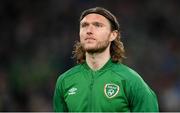 11 November 2021; Jeff Hendrick of Republic of Ireland before the FIFA World Cup 2022 qualifying group A match between Republic of Ireland and Portugal at the Aviva Stadium in Dublin. Photo by Stephen McCarthy/Sportsfile