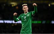11 November 2021; Callum Robinson of Republic of Ireland after the FIFA World Cup 2022 qualifying group A match between Republic of Ireland and Portugal at the Aviva Stadium in Dublin. Photo by Stephen McCarthy/Sportsfile