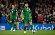 11 November 2021; Conor Hourihane of Republic of Ireland during the FIFA World Cup 2022 qualifying group A match between Republic of Ireland and Portugal at the Aviva Stadium in Dublin. Photo by Stephen McCarthy/Sportsfile