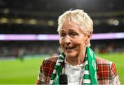 11 November 2021; Former Republic of Ireland international Paula Gorham speaking during the FIFA World Cup 2022 qualifying group A match between Republic of Ireland and Portugal at the Aviva Stadium in Dublin. Photo by Seb Daly/Sportsfile