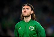 11 November 2021; Jeff Hendrick of Republic of Ireland during the FIFA World Cup 2022 qualifying group A match between Republic of Ireland and Portugal at the Aviva Stadium in Dublin. Photo by Stephen McCarthy/Sportsfile