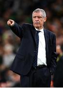 11 November 2021; Portugal manager Fernando Santos during the FIFA World Cup 2022 qualifying group A match between Republic of Ireland and Portugal at the Aviva Stadium in Dublin. Photo by Stephen McCarthy/Sportsfile