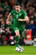 11 November 2021; Enda Stevens of Republic of Ireland during the FIFA World Cup 2022 qualifying group A match between Republic of Ireland and Portugal at the Aviva Stadium in Dublin. Photo by Stephen McCarthy/Sportsfile