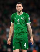11 November 2021; Shane Duffy of Republic of Ireland during the FIFA World Cup 2022 qualifying group A match between Republic of Ireland and Portugal at the Aviva Stadium in Dublin. Photo by Stephen McCarthy/Sportsfile