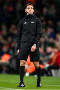 11 November 2021; Fourth official Ricardo de Burgos during the FIFA World Cup 2022 qualifying group A match between Republic of Ireland and Portugal at the Aviva Stadium in Dublin. Photo by Stephen McCarthy/Sportsfile