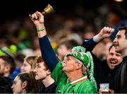 11 November 2021; Republic of Ireland supporter Jimmy 'The Bell' Finnerty during the FIFA World Cup 2022 qualifying group A match between Republic of Ireland and Portugal at the Aviva Stadium in Dublin. Photo by Stephen McCarthy/Sportsfile