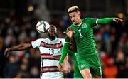 11 November 2021; Callum Robinson of Republic of Ireland in action against Danilo of Portugal during the FIFA World Cup 2022 qualifying group A match between Republic of Ireland and Portugal at the Aviva Stadium in Dublin. Photo by Stephen McCarthy/Sportsfile