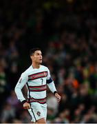 11 November 2021; Cristiano Ronaldo of Portugal during the FIFA World Cup 2022 qualifying group A match between Republic of Ireland and Portugal at the Aviva Stadium in Dublin. Photo by Stephen McCarthy/Sportsfile