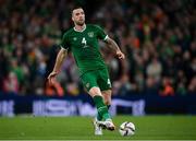 11 November 2021; Shane Duffy of Republic of Ireland during the FIFA World Cup 2022 qualifying group A match between Republic of Ireland and Portugal at the Aviva Stadium in Dublin. Photo by Stephen McCarthy/Sportsfile