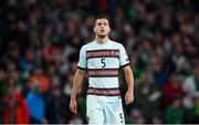 11 November 2021; Diogo Dalot of Portugal during the FIFA World Cup 2022 qualifying group A match between Republic of Ireland and Portugal at the Aviva Stadium in Dublin. Photo by Stephen McCarthy/Sportsfile