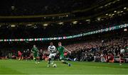 11 November 2021; James McClean of Republic of Ireland in action against Renato Sanches of Portugal during the FIFA World Cup 2022 qualifying group A match between Republic of Ireland and Portugal at the Aviva Stadium in Dublin. Photo by Stephen McCarthy/Sportsfile