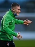 12 November 2021; Ross Tierney of Republic of Ireland before the UEFA European U21 Championship qualifying group A match between Republic of Ireland and Italy at Tallaght Stadium in Dublin. Photo by Eóin Noonan/Sportsfile