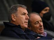 12 November 2021; Former Republic of Ireland goalkeeper Packie Bonner, left, with former Republic of Ireland player and manager Brian Kerr, right, in the stands during the UEFA European U21 Championship qualifying group A match between Republic of Ireland and Italy at Tallaght Stadium in Dublin. Photo by Eóin Noonan/Sportsfile