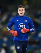 12 November 2021; Bailey Peacock-Farrell of Northern Ireland before the FIFA World Cup 2022 qualifying group C match between Northern Ireland and Lithuania at National Football Stadium, Windsor Park in Belfast. Photo by David Fitzgerald/Sportsfile