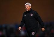 12 November 2021; Bohemians manager Keith Long after being shown a red card during the SSE Airtricity League Premier Division match between Bohemians and Shamrock Rovers at Dalymount Park in Dublin. Photo by Ramsey Cardy/Sportsfile