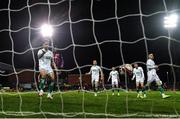 12 November 2021; Lee Grace of Shamrock Rovers reacts after scoring an own goal during the SSE Airtricity League Premier Division match between Bohemians and Shamrock Rovers at Dalymount Park in Dublin. Photo by Ramsey Cardy/Sportsfile