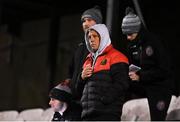 12 November 2021; Bohemians manager Keith Long watches on from the stands after being shown a red card during the SSE Airtricity League Premier Division match between Bohemians and Shamrock Rovers at Dalymount Park in Dublin. Photo by Ramsey Cardy/Sportsfile