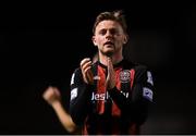 12 November 2021; Conor Levingston of Bohemians after his side's victory in the SSE Airtricity League Premier Division match between Bohemians and Shamrock Rovers at Dalymount Park in Dublin. Photo by Seb Daly/Sportsfile