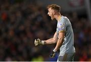 12 November 2021; Bohemians goalkeeper James Talbot celebrates after the SSE Airtricity League Premier Division match between Bohemians and Shamrock Rovers at Dalymount Park in Dublin. Photo by Ramsey Cardy/Sportsfile
