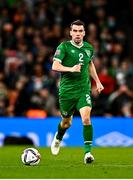 11 November 2021; Seamus Coleman of Republic of Ireland during the FIFA World Cup 2022 qualifying group A match between Republic of Ireland and Portugal at the Aviva Stadium in Dublin. Photo by Eóin Noonan/Sportsfile