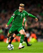 11 November 2021; Callum Robinson of Republic of Ireland during the FIFA World Cup 2022 qualifying group A match between Republic of Ireland and Portugal at the Aviva Stadium in Dublin. Photo by Eóin Noonan/Sportsfile