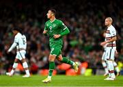 11 November 2021; Adam Idah of Republic of Ireland during the FIFA World Cup 2022 qualifying group A match between Republic of Ireland and Portugal at the Aviva Stadium in Dublin. Photo by Eóin Noonan/Sportsfile