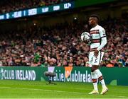 11 November 2021; Nélson Semedo of Portugal during the FIFA World Cup 2022 qualifying group A match between Republic of Ireland and Portugal at the Aviva Stadium in Dublin. Photo by Eóin Noonan/Sportsfile