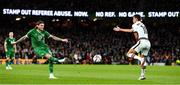 11 November 2021; Jeff Hendrick of Republic of Ireland in action against Matheus Nunes of Portugal during the FIFA World Cup 2022 qualifying group A match between Republic of Ireland and Portugal at the Aviva Stadium in Dublin. Photo by Eóin Noonan/Sportsfile