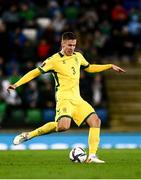 12 November 2021; Vytas Gaspuitis of Lithuania during the FIFA World Cup 2022 qualifying group C match between Northern Ireland and Lithuania at National Football Stadium, Windsor Park in Belfast. Photo by David Fitzgerald/Sportsfile