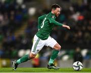 12 November 2021; Corry Evans of Northern Ireland during the FIFA World Cup 2022 qualifying group C match between Northern Ireland and Lithuania at National Football Stadium, Windsor Park in Belfast. Photo by David Fitzgerald/Sportsfile