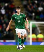 12 November 2021; Paddy McNair of Northern Ireland during the FIFA World Cup 2022 qualifying group C match between Northern Ireland and Lithuania at National Football Stadium, Windsor Park in Belfast. Photo by David Fitzgerald/Sportsfile