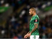 12 November 2021; Josh Magennis of Northern Ireland during the FIFA World Cup 2022 qualifying group C match between Northern Ireland and Lithuania at National Football Stadium, Windsor Park in Belfast. Photo by David Fitzgerald/Sportsfile