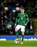 12 November 2021; Steven Davis of Northern Ireland during the FIFA World Cup 2022 qualifying group C match between Northern Ireland and Lithuania at National Football Stadium, Windsor Park in Belfast. Photo by David Fitzgerald/Sportsfile