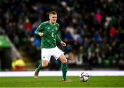 12 November 2021; George Saville of Northern Ireland during the FIFA World Cup 2022 qualifying group C match between Northern Ireland and Lithuania at National Football Stadium, Windsor Park in Belfast. Photo by David Fitzgerald/Sportsfile