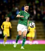 12 November 2021; Craig Cathcart of Northern Ireland during the FIFA World Cup 2022 qualifying group C match between Northern Ireland and Lithuania at National Football Stadium, Windsor Park in Belfast. Photo by David Fitzgerald/Sportsfile