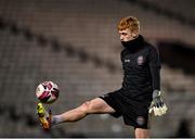 12 November 2021; Bohemians goalkeeper Enda Minogue before the SSE Airtricity League Premier Division match between Bohemians and Shamrock Rovers at Dalymount Park in Dublin. Photo by Seb Daly/Sportsfile