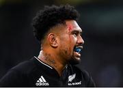 13 November 2021; Ardie Savea of New Zealand during the Autumn Nations Series match between Ireland and New Zealand at Aviva Stadium in Dublin. Photo by Ramsey Cardy/Sportsfile