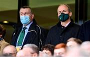 13 November 2021; IRFU CEO Philip Browne, alongside An Taoiseach Michéal Martin TD before the Autumn Nations Series match between Ireland and New Zealand at Aviva Stadium in Dublin. Photo by Brendan Moran/Sportsfile Photo by Brendan Moran/Sportsfile